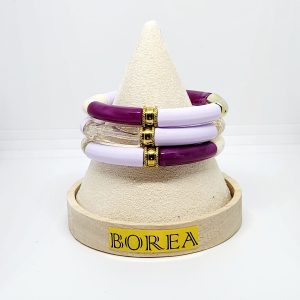 Set 3 Bracelets Boréa Thème Lilas