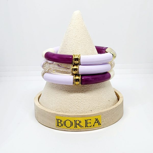 Set 3 Bracelets Boréa Thème Lilas
